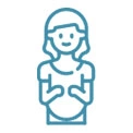 femme enceinte icone